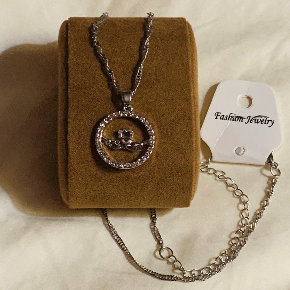 Claddagh Crystal Necklace